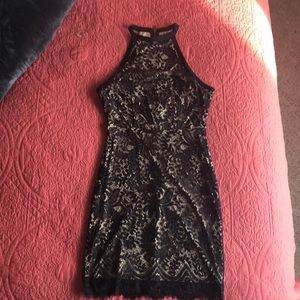 Charlotte Russe: black lace dress